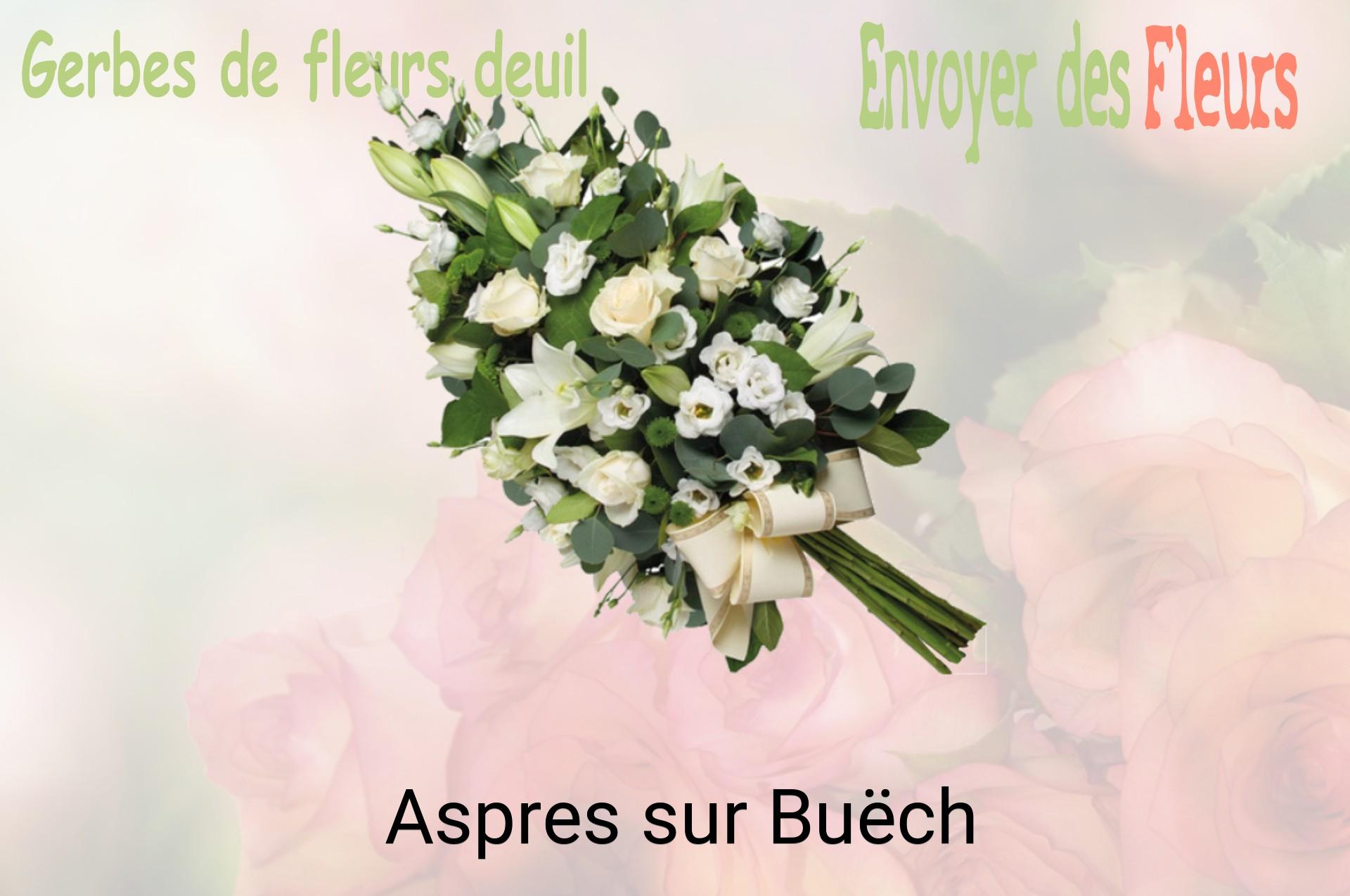 Gerbe de fleurs de deuil livrée à Aspres-sur-Buëch